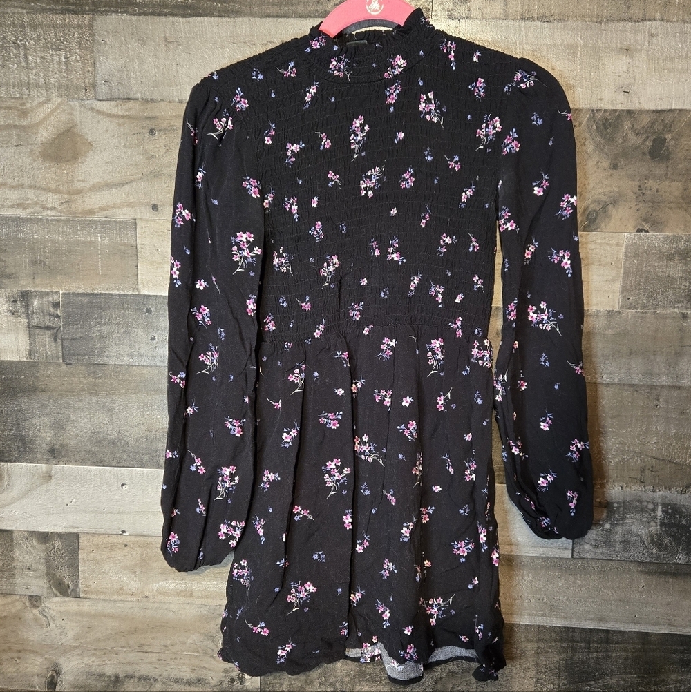 wild fable mock neck floral dress